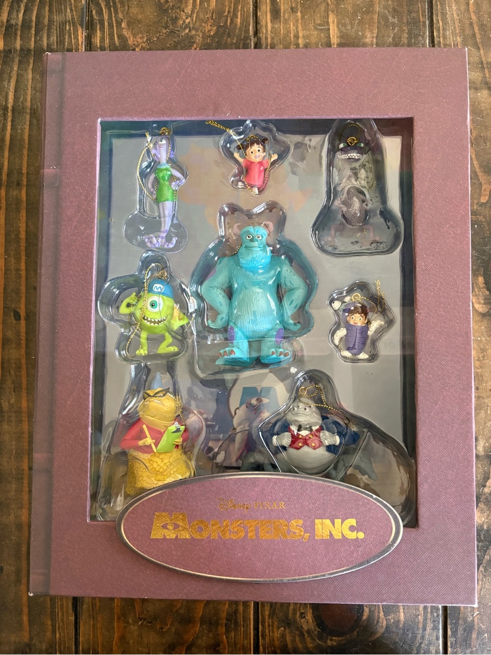Disney Pixar Monsters, Inc. Storybook Ornament Set of 8